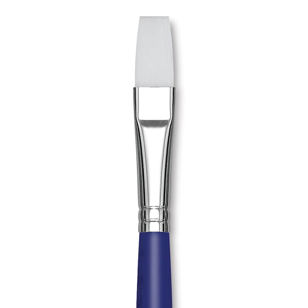 Open in modal - Blick Scholastic Wonder White Brush - Flat, Long Handle, Size 12 close up