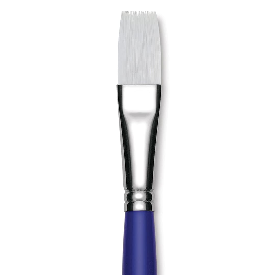 Open in modal - Blick Scholastic Wonder White Brush - Flat, Long Handle, Size 16 close up