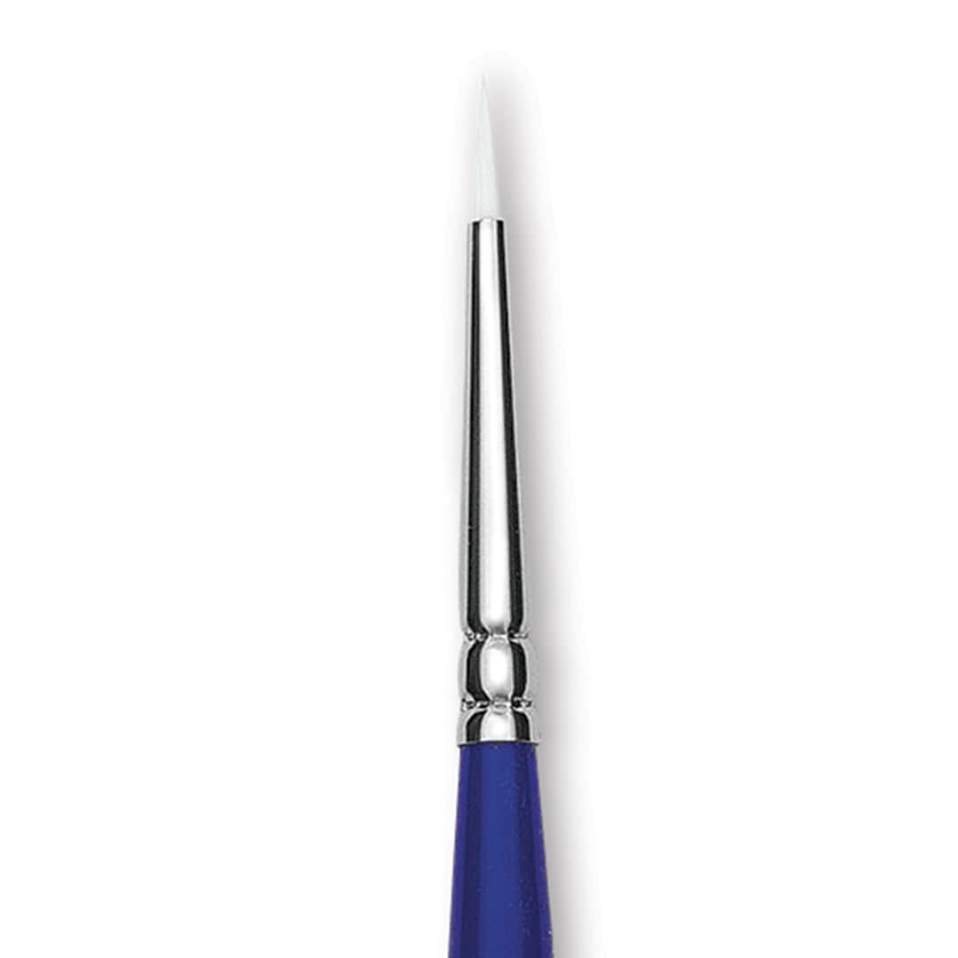 Open in modal - Blick Scholastic Wonder White Brush - Round, Long Handle, Size 0 close up