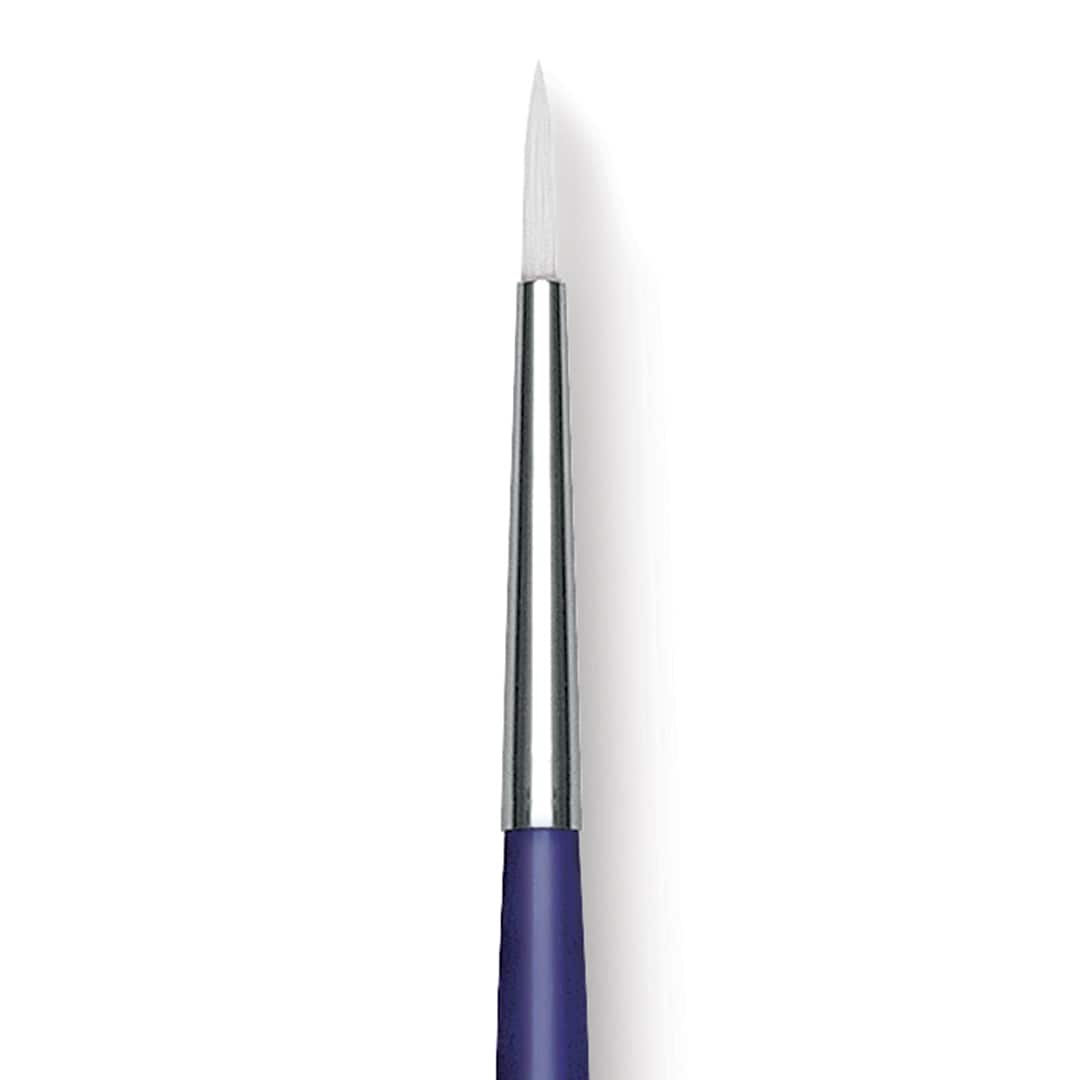 Open in modal - Blick Scholastic Wonder White Brush - Round, Long Handle, Size 2 close up