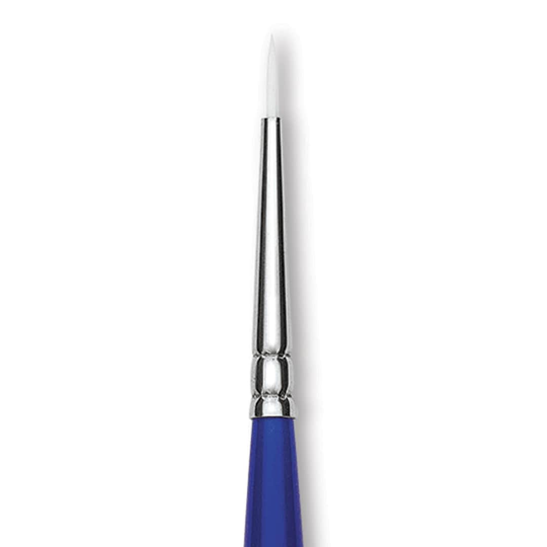 Open in modal - Blick Scholastic Wonder White Brush - Round, Long Handle, 2/0 close up
