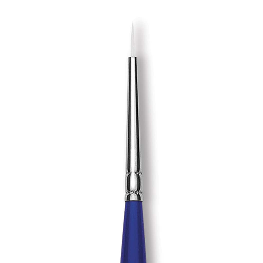 Open in modal - Blick Scholastic Wonder White Brush - Round, Long Handle, 3/0 close up
