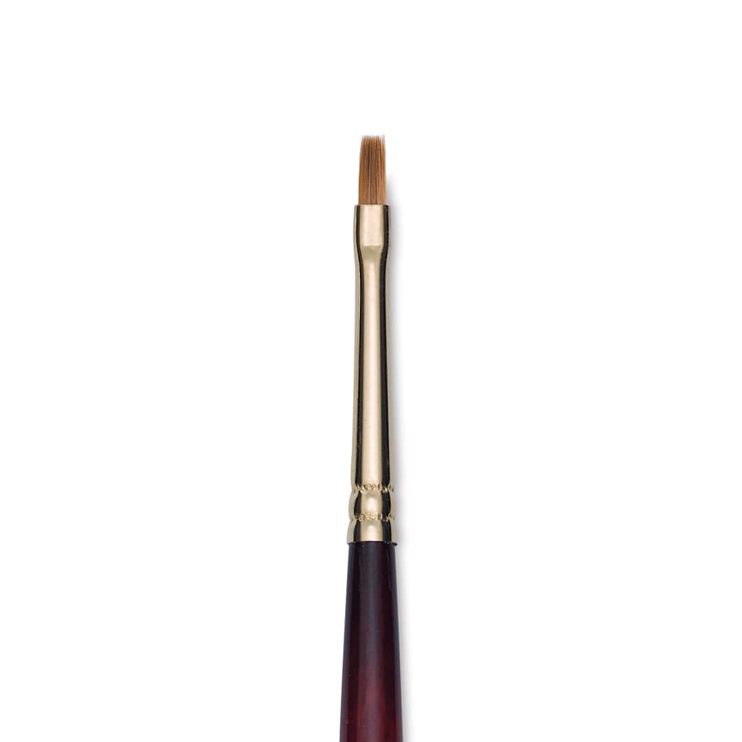 Open in modal - Princeton Synthetic Sable Brush - Bright, Long Handle, Size 1 close up