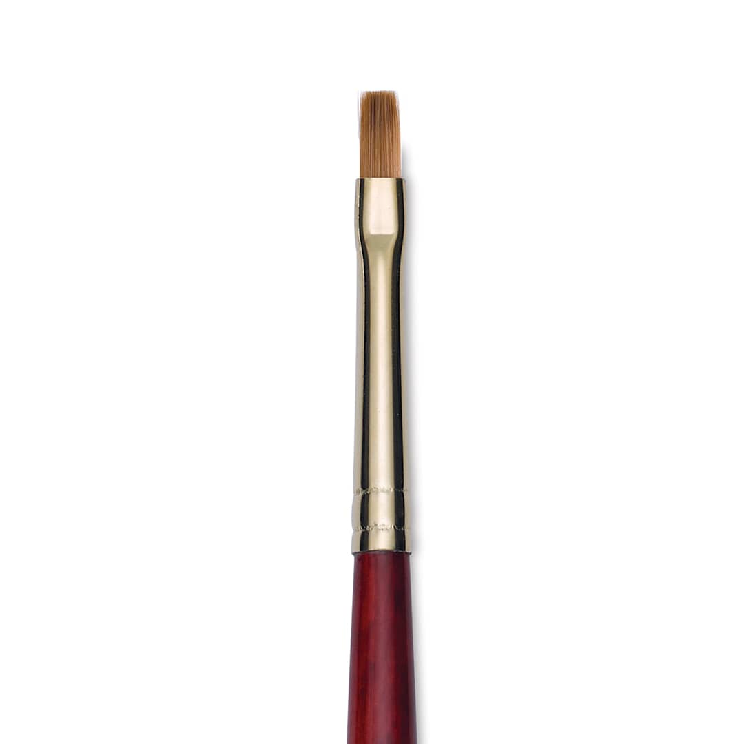 Open in modal - Princeton Synthetic Sable Brush - Bright, Long Handle, Size 2 close up