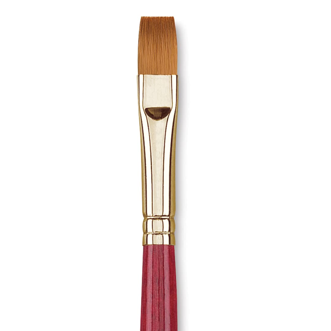 Open in modal - Princeton Synthetic Sable Brush - Bright, Long Handle, Size 12 close up