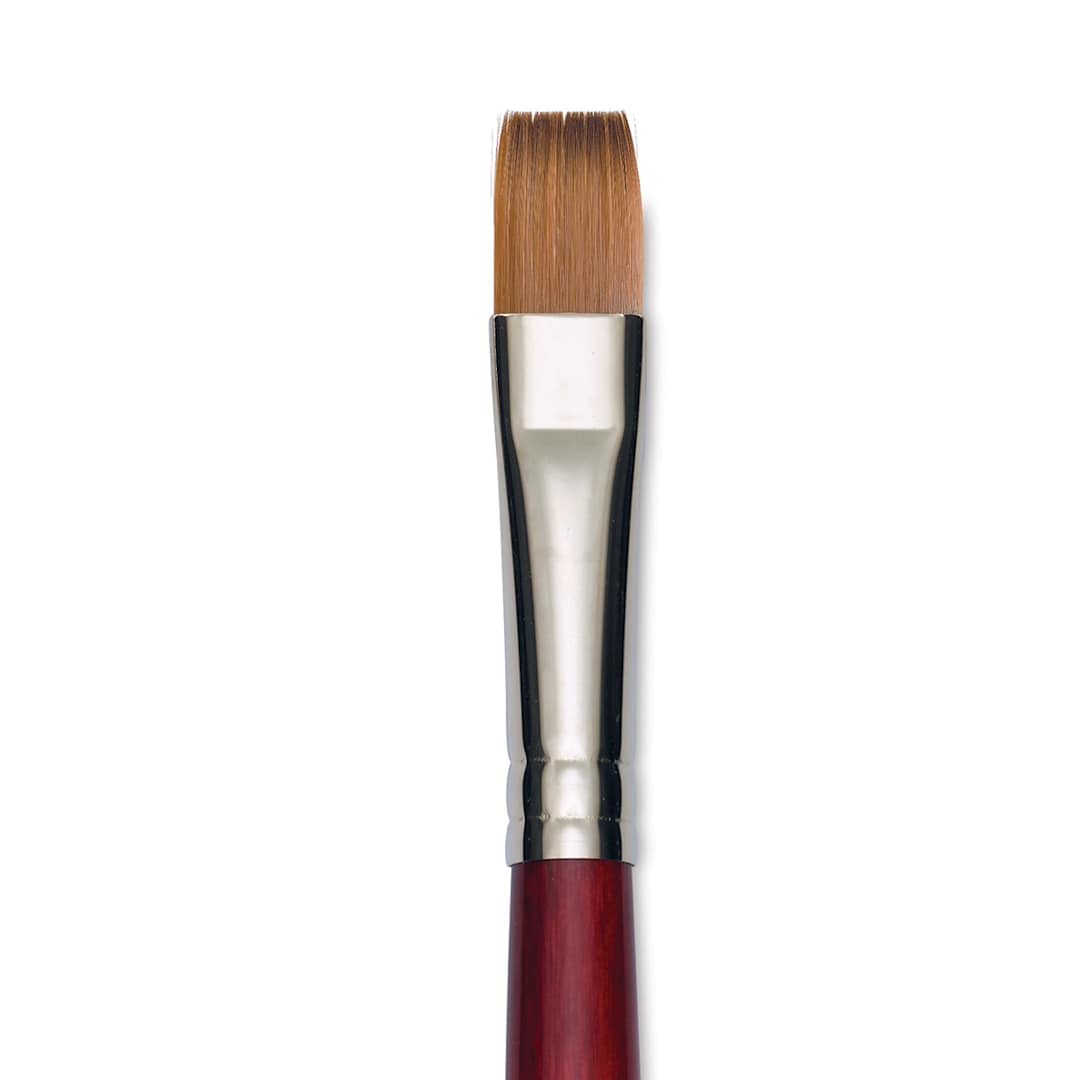 Open in modal - Princeton Synthetic Sable Brush - Bright, Long Handle, Size 16 close up