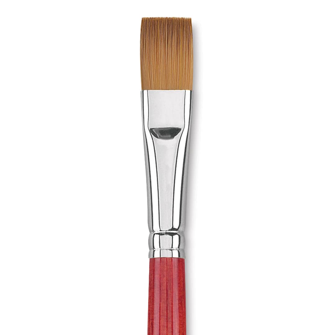 Open in modal - Princeton Synthetic Sable Brush - Bright, Long Handle, Size 20 close up