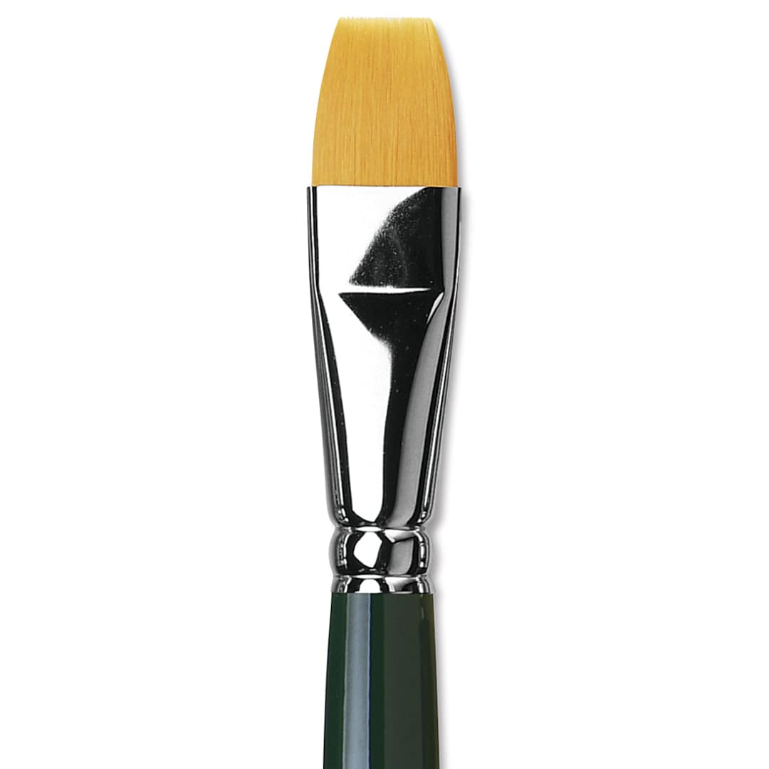 Open in modal - Da Vinci Nova Brush - Bright, Long Handle, Size 18 close up