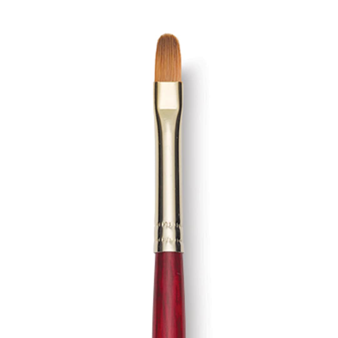 Open in modal - Princeton Synthetic Sable Brush - Filbert, Long Handle, Size 6 close up