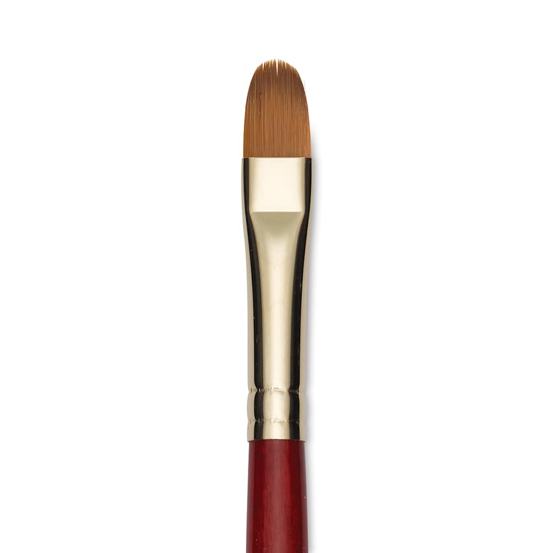 Open in modal - Princeton Synthetic Sable Brush - Filbert, Long Handle, Size 12 close up