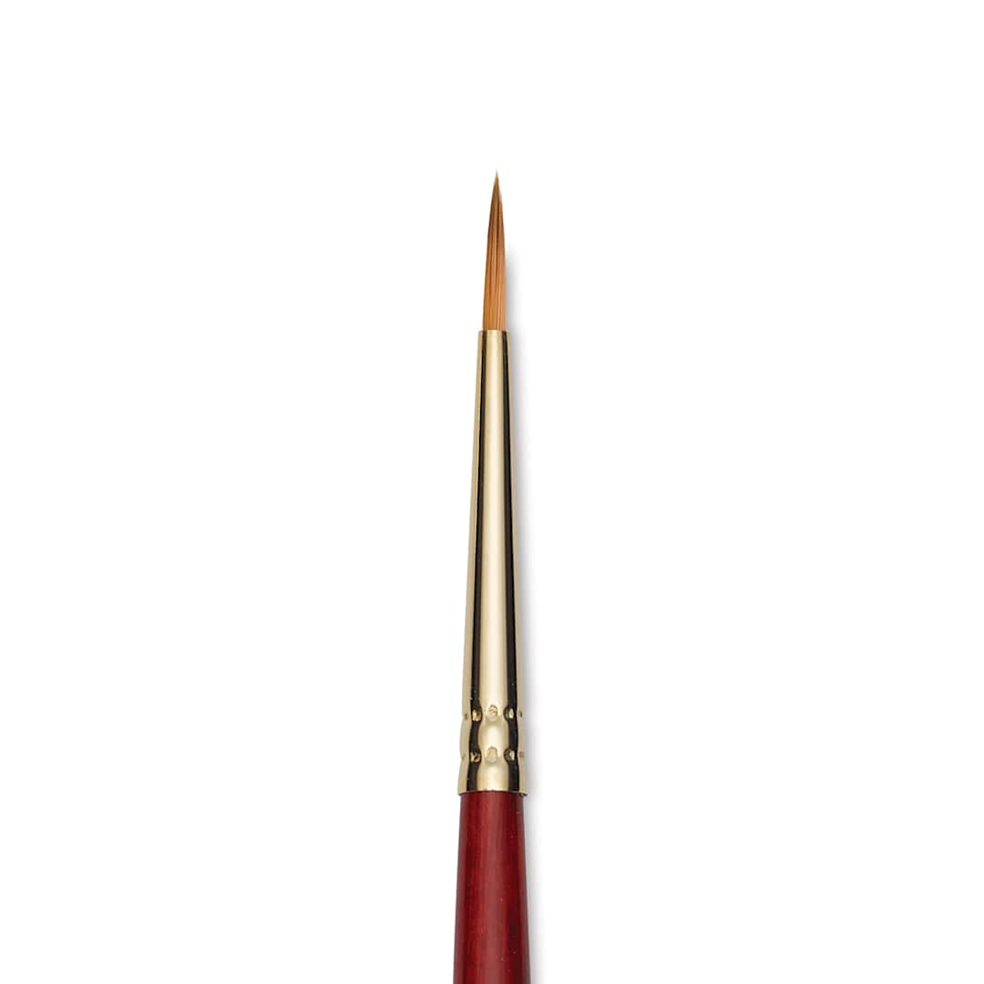 Open in modal - Princeton Synthetic Sable Brush - Round, Long Handle, Size 3 close up