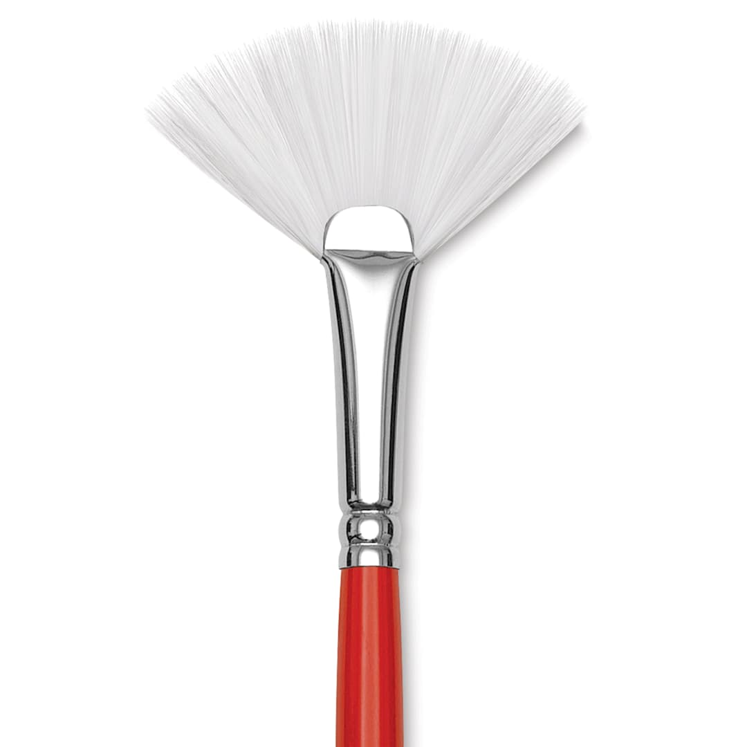 Open in modal - Winsor & Newton University Brush - Fan, Long Handle, Size 1