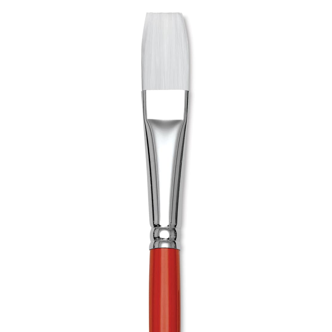 Open in modal - Winsor & Newton University Brush - Flat, Long Handle, Size 10