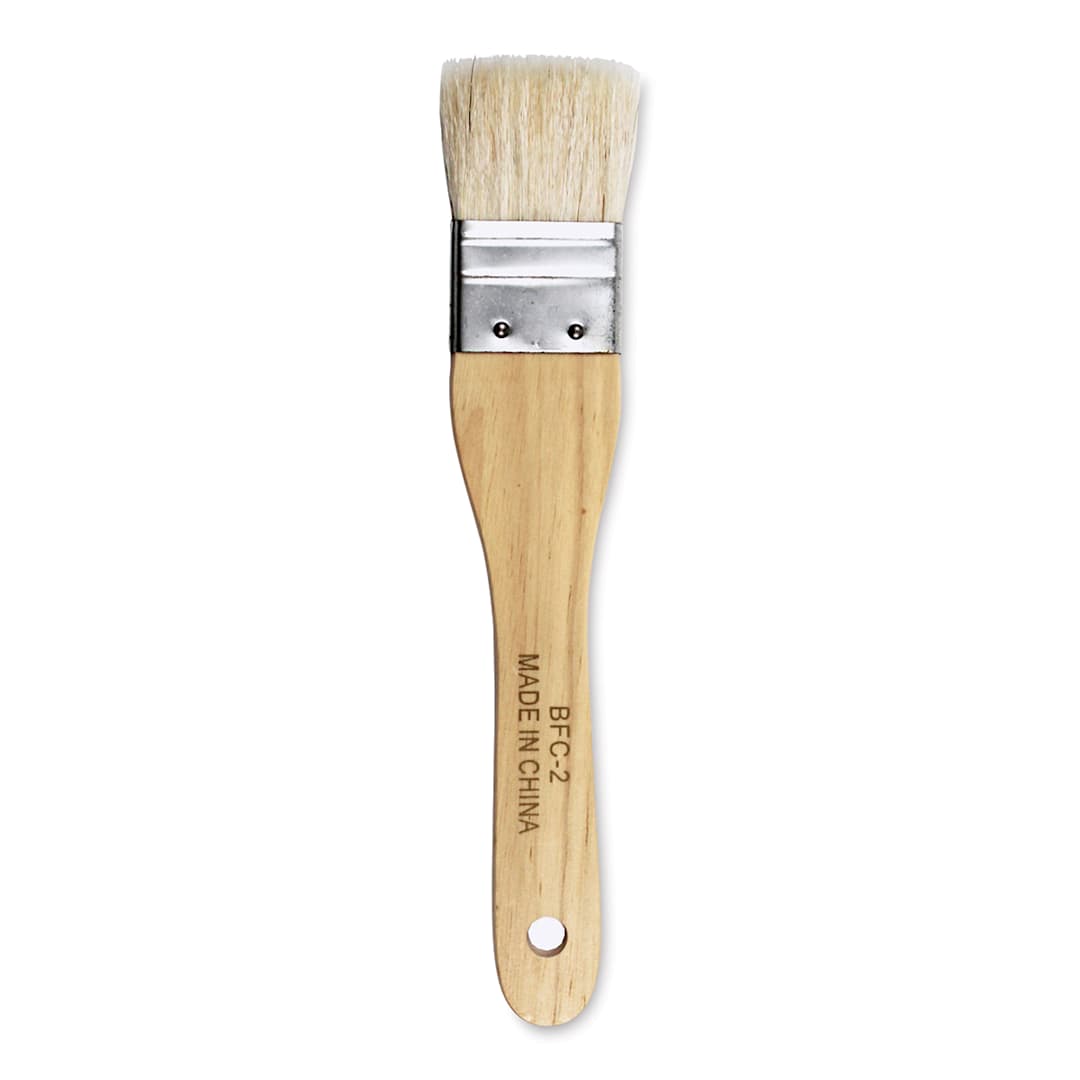 Open in modal - Yasutomo Hake Brush - Flat, Wood Handle, 1-3/8"
