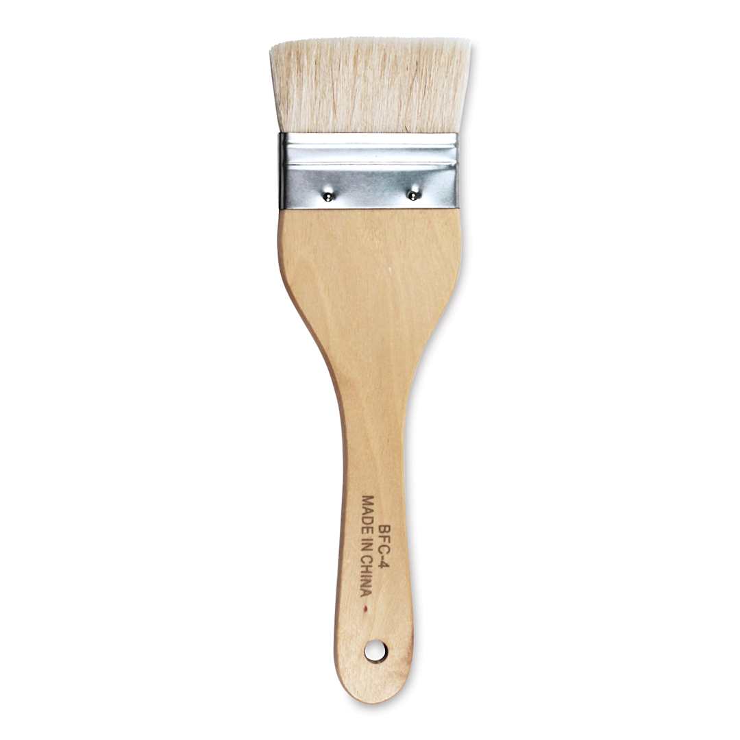 Open in modal - Yasutomo Hake Brush - Flat, Wood Handle, 2-1/2"