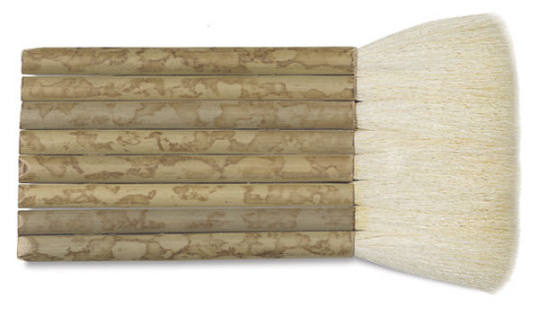 Open in modal - Yasutomo Hake Brush - 2 1/2" Hake Brush shown horizontally