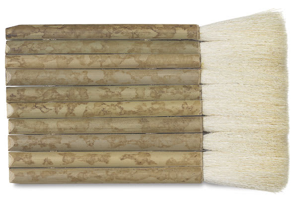 Open in modal - Yasutomo Hake Brush - 3 1/4" Hake Brush shown horizontally