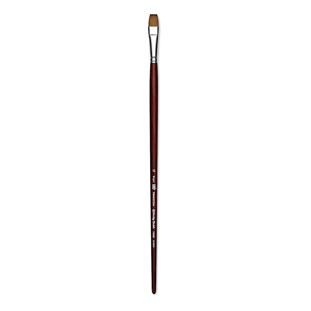 Open in modal - Princeton Siberian Kolinsky Sable Brush - Bright, Size 12, Long Handle