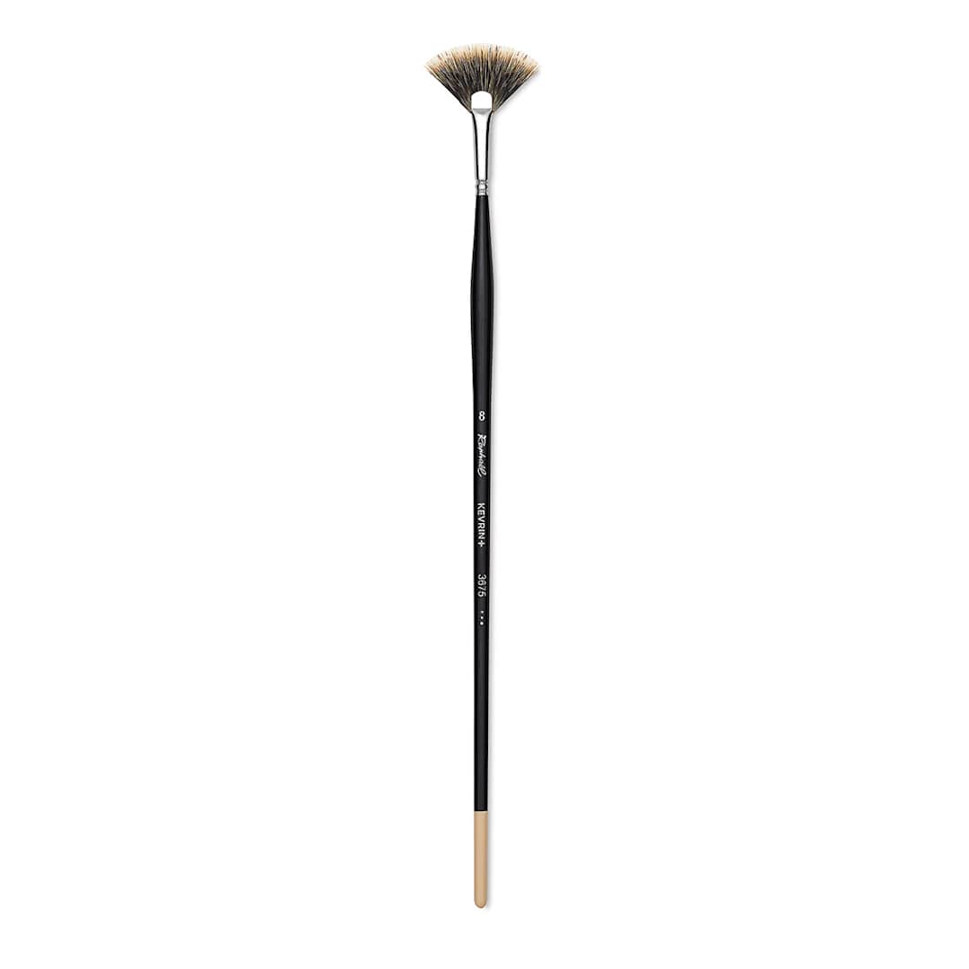 Open in modal - Raphaël Kevrin+ Brush - Fan, Long Handle, Size 8
