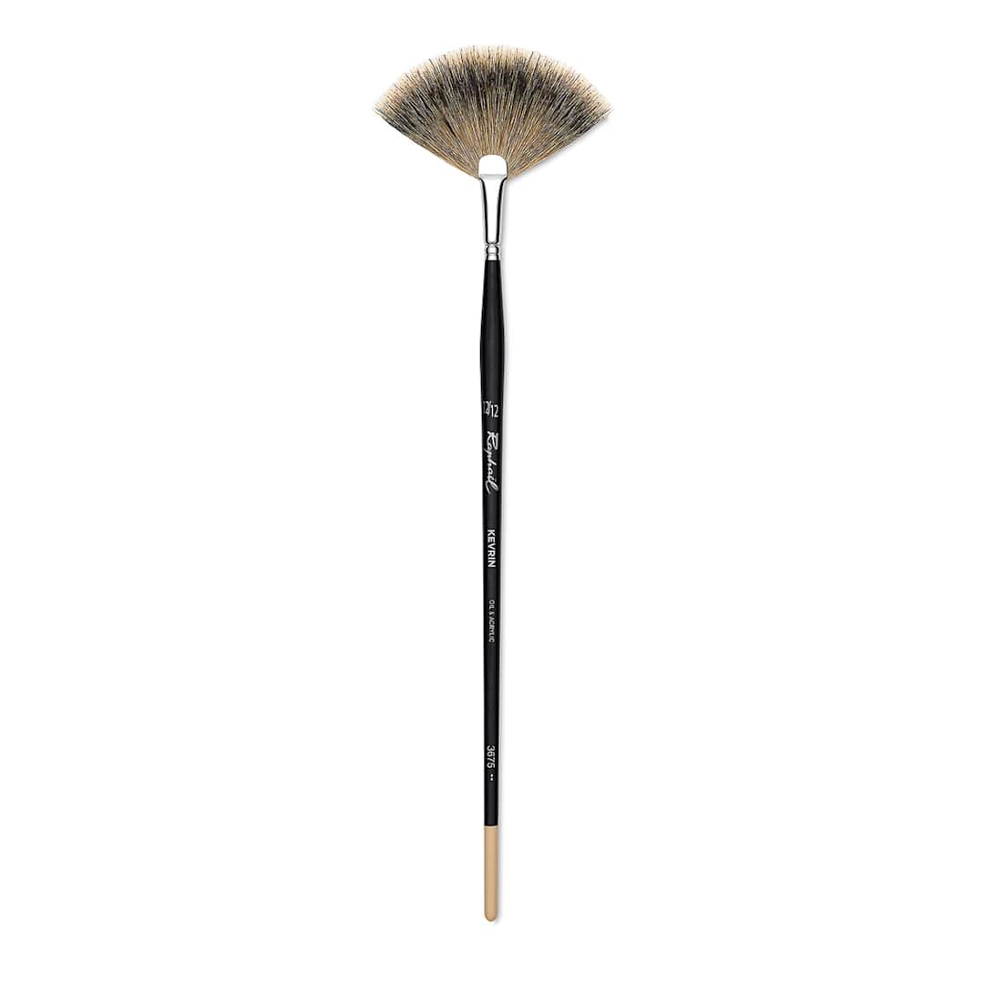 Open in modal - Raphaël Kevrin+ Brush - Fan, Long Handle, Size 12