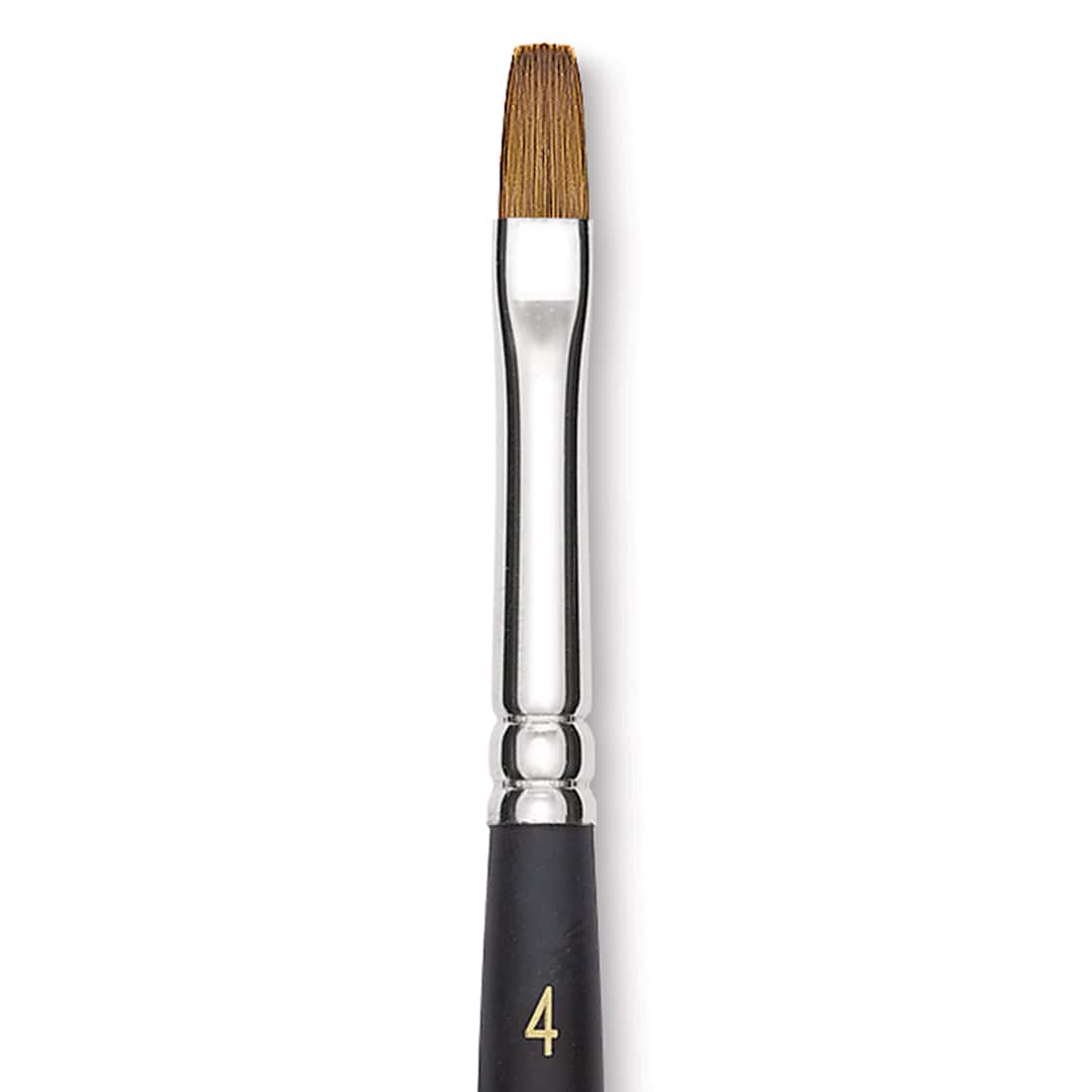 Open in modal - Blick Masterstroke Finest Red Sable Brush - Bright, Size 4, Short Handle close-up
