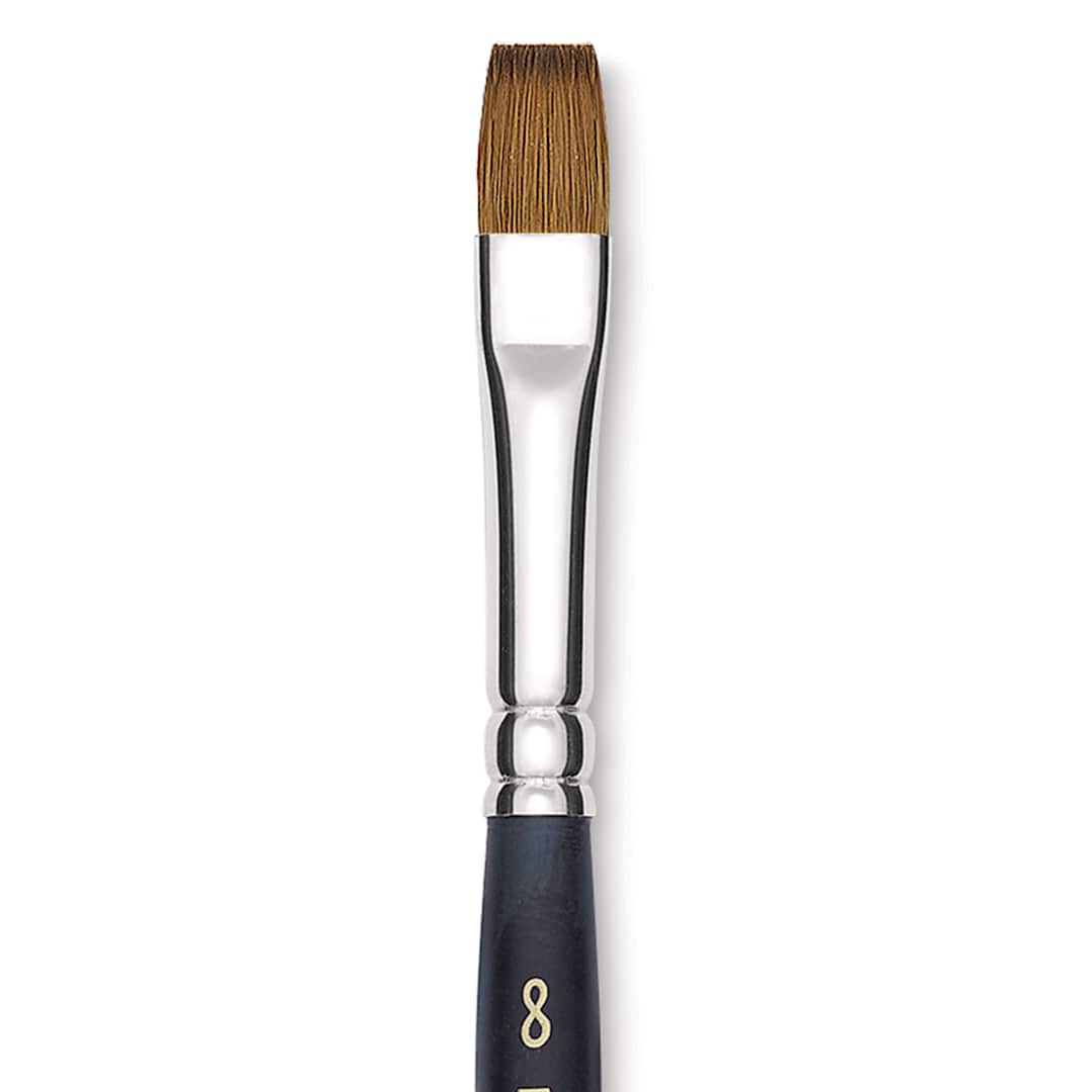Open in modal - Blick Masterstroke Finest Red Sable Brush - Bright, Size 8, Short Handle close-up