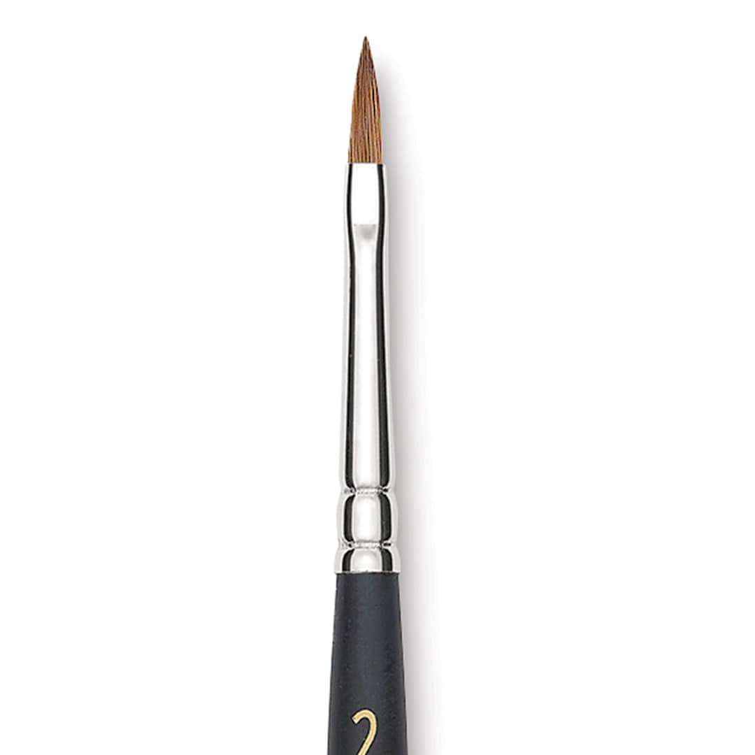 Open in modal - Blick Masterstroke Finest Red Sable Brush - Filbert, Size 2, Short Handle close-up