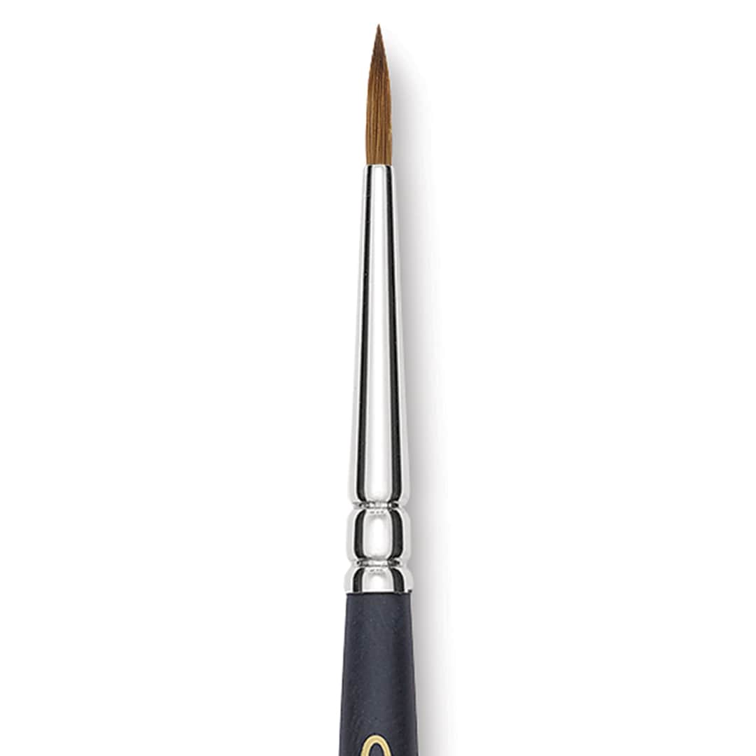 Open in modal - Blick Masterstroke Finest Red Sable Brush - Round, Size 0, Short Handle close-up