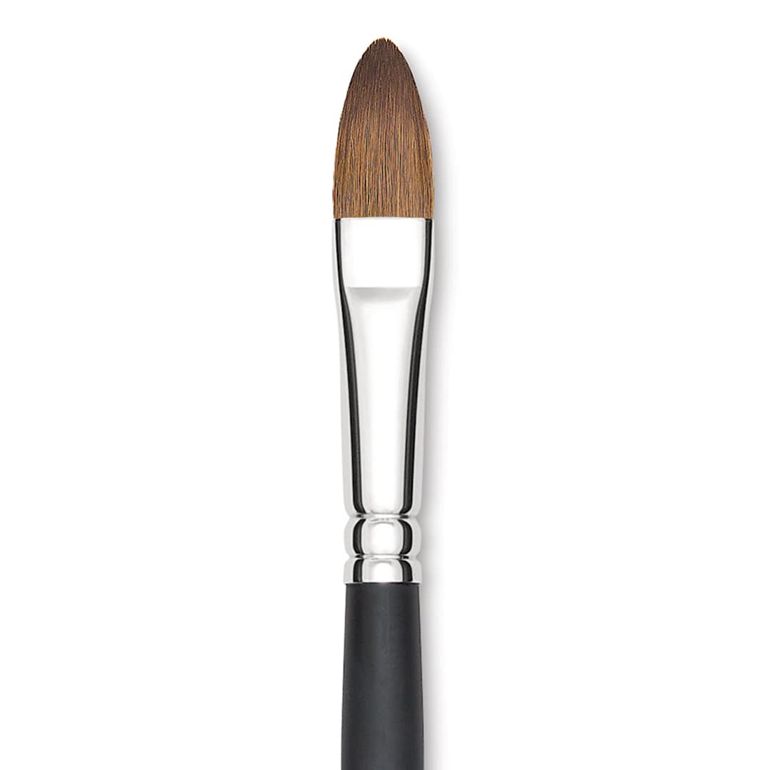 Open in modal - Blick Masterstroke Finest Red Sable Brush - Filbert, Size 12, Long Handle close-up