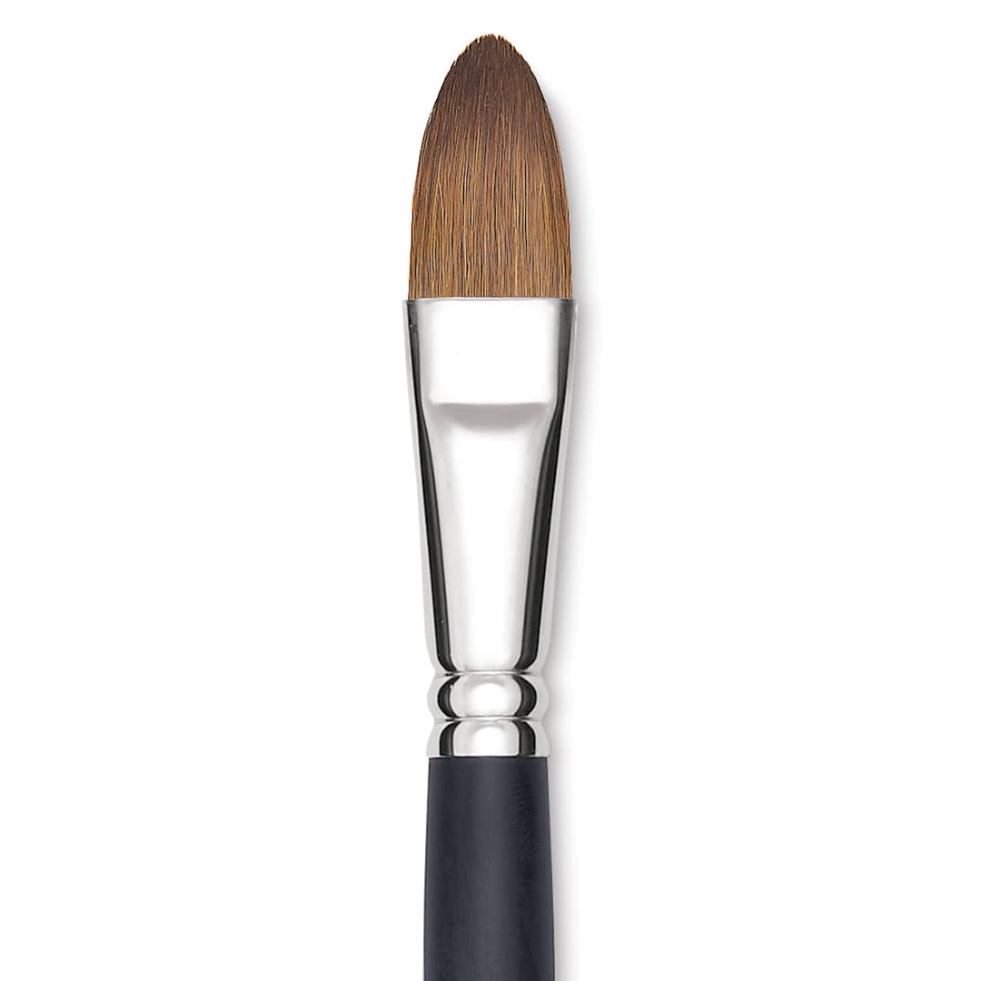 Open in modal - Blick Masterstroke Finest Red Sable Brush - Filbert, Size 20, Long Handle close-up