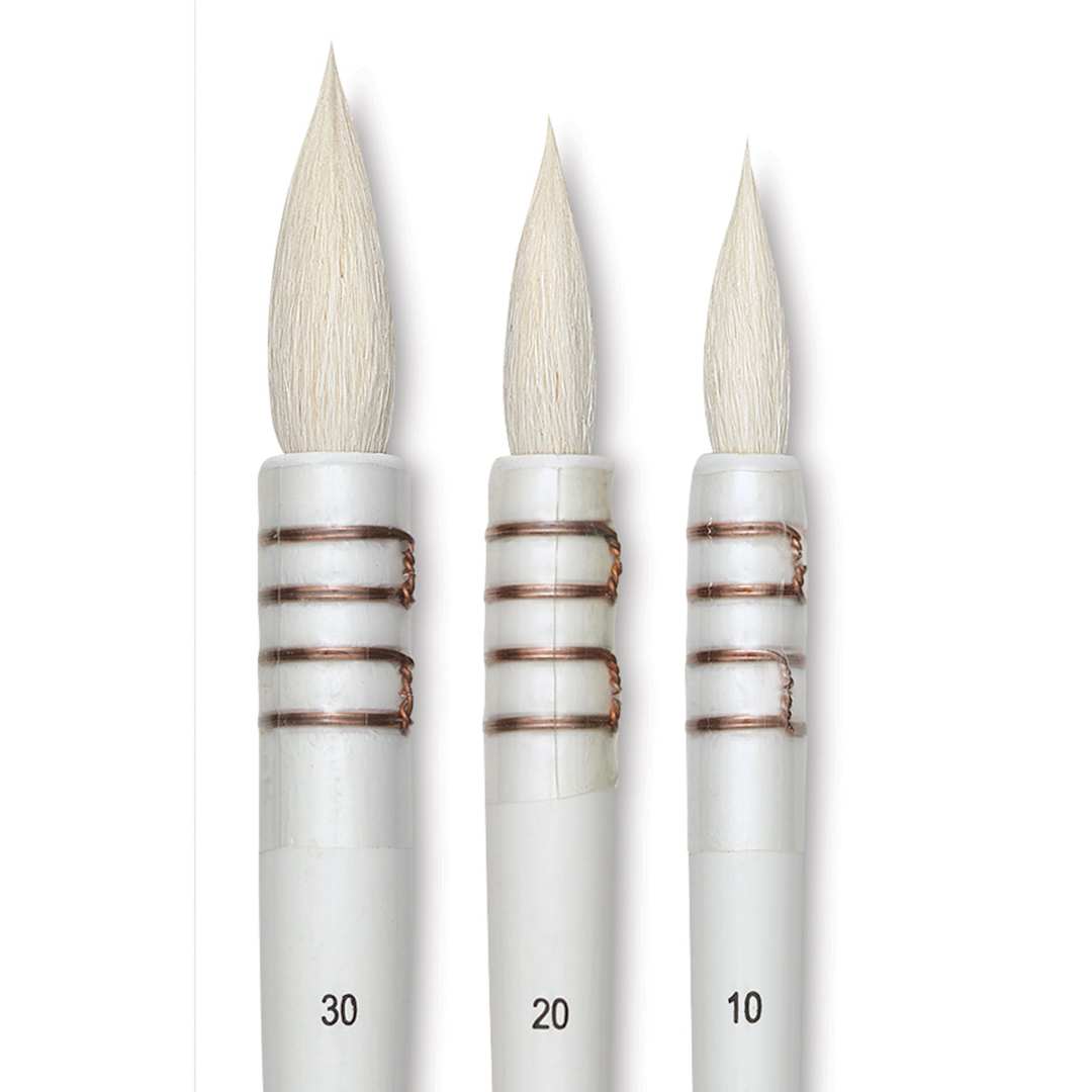 Open in modal - Silver Brush Atelier Quill Series Goat Hair Brushes
