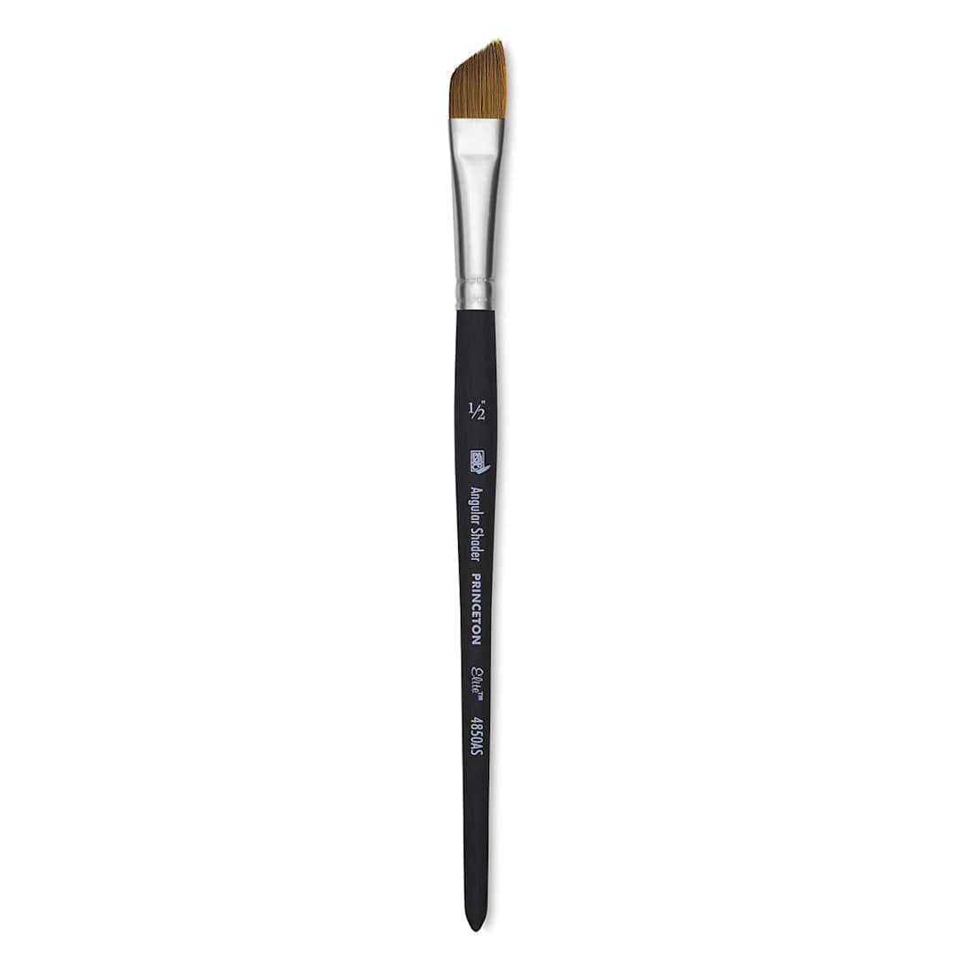 Open in modal - Princeton Aqua Elite Series 4850 Brush - Angle Shader, Size 1/2", Short Handle