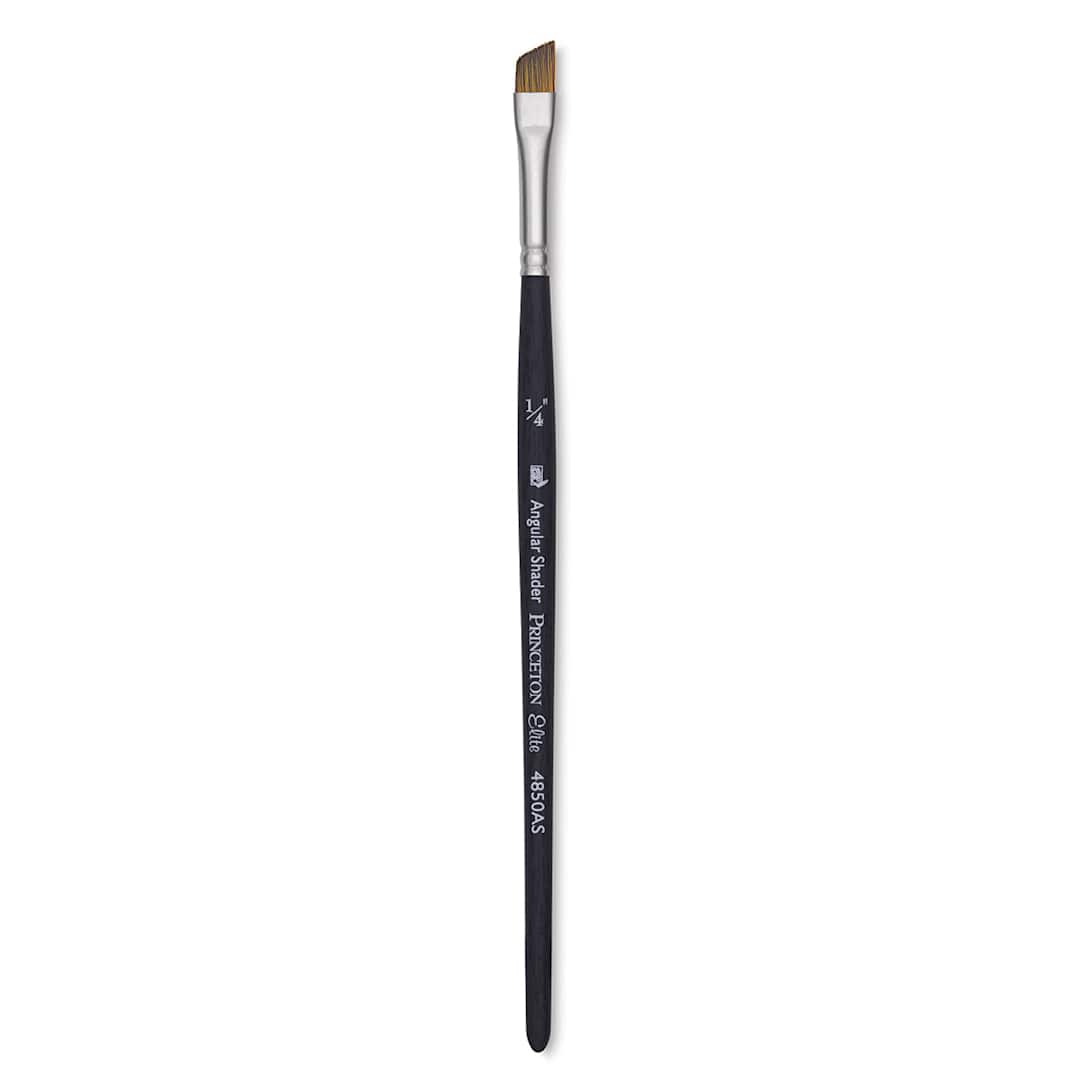 Open in modal - Princeton Series 4850 Elite Brush - Angle Shader, Size 1/4", Short Handle