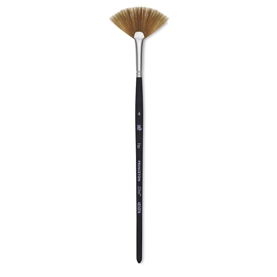 Open in modal - Princeton Series 4850 Elite Brush - Fan, Size 4, Short Handle