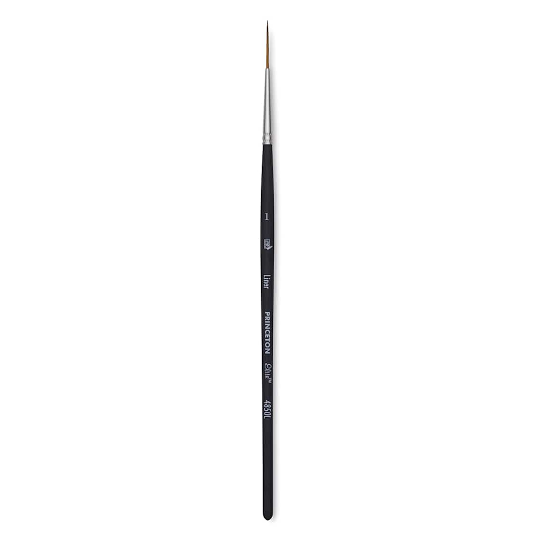 Open in modal - Princeton Series 4850 Elite Brush - Liner, Size 1, Short Handle