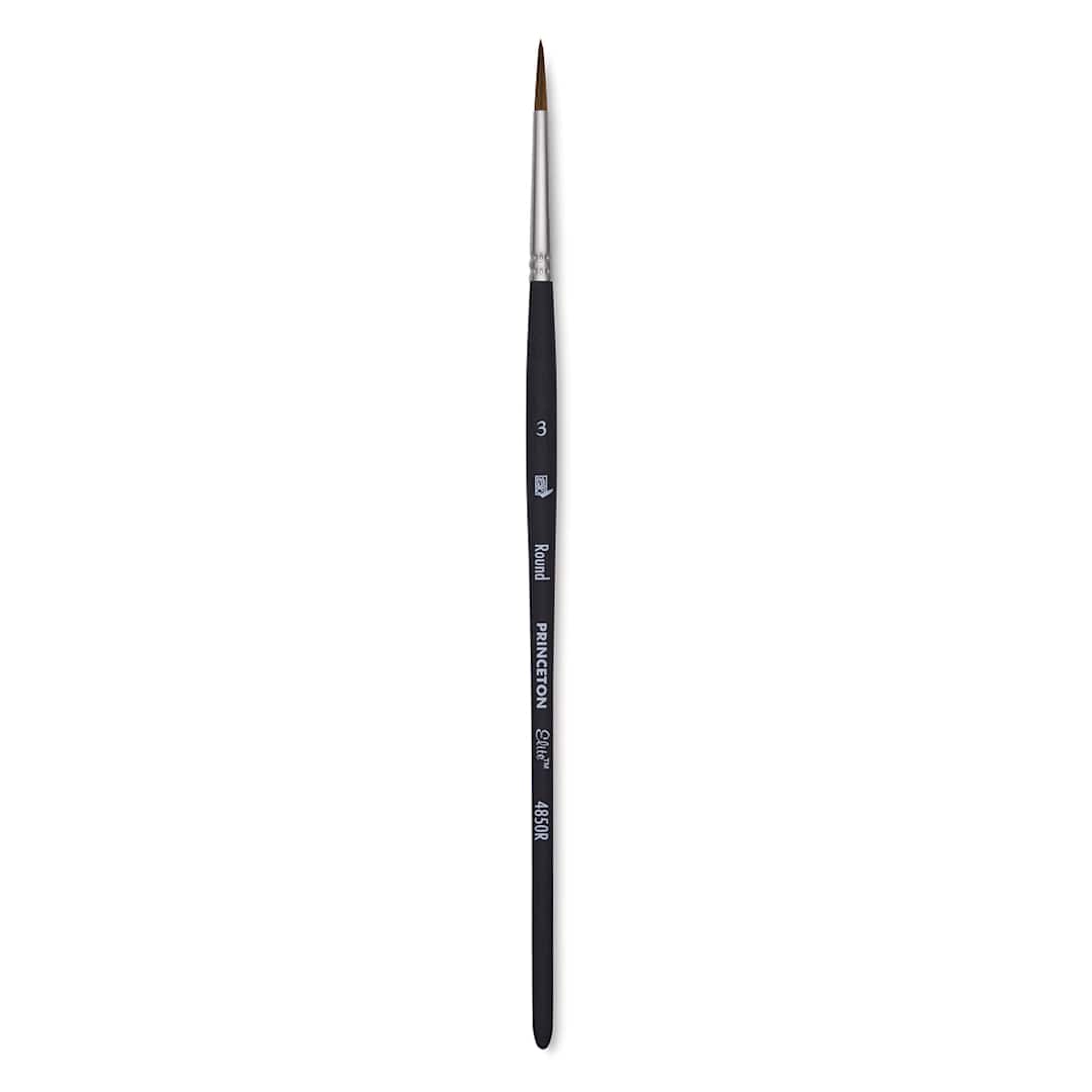 Open in modal - Princeton Aqua Elite Series 4850 Synthetic Brush - Round, Size 3, Short Handle