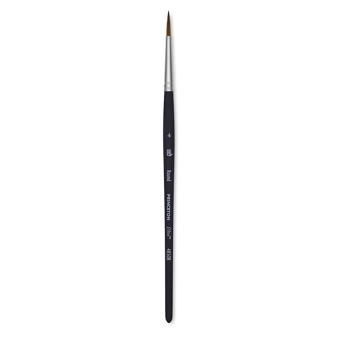 Open in modal - Princeton Aqua Elite Series 4850 Synthetic Brush - Round, Size 4, Short Handle