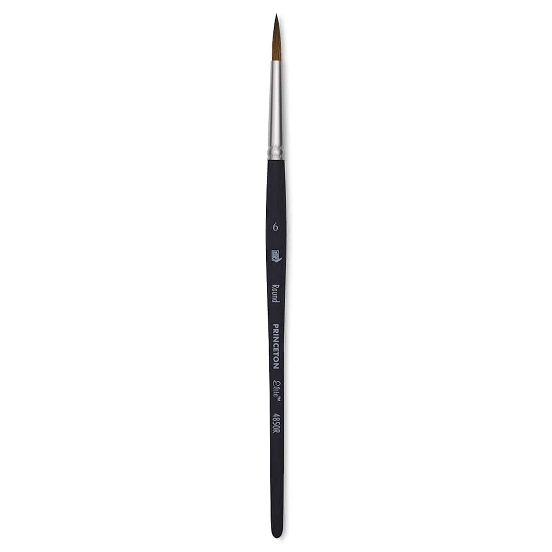 Open in modal - Princeton Aqua Elite Series 4850 Synthetic Brush - Round, Size 6, Short Handle