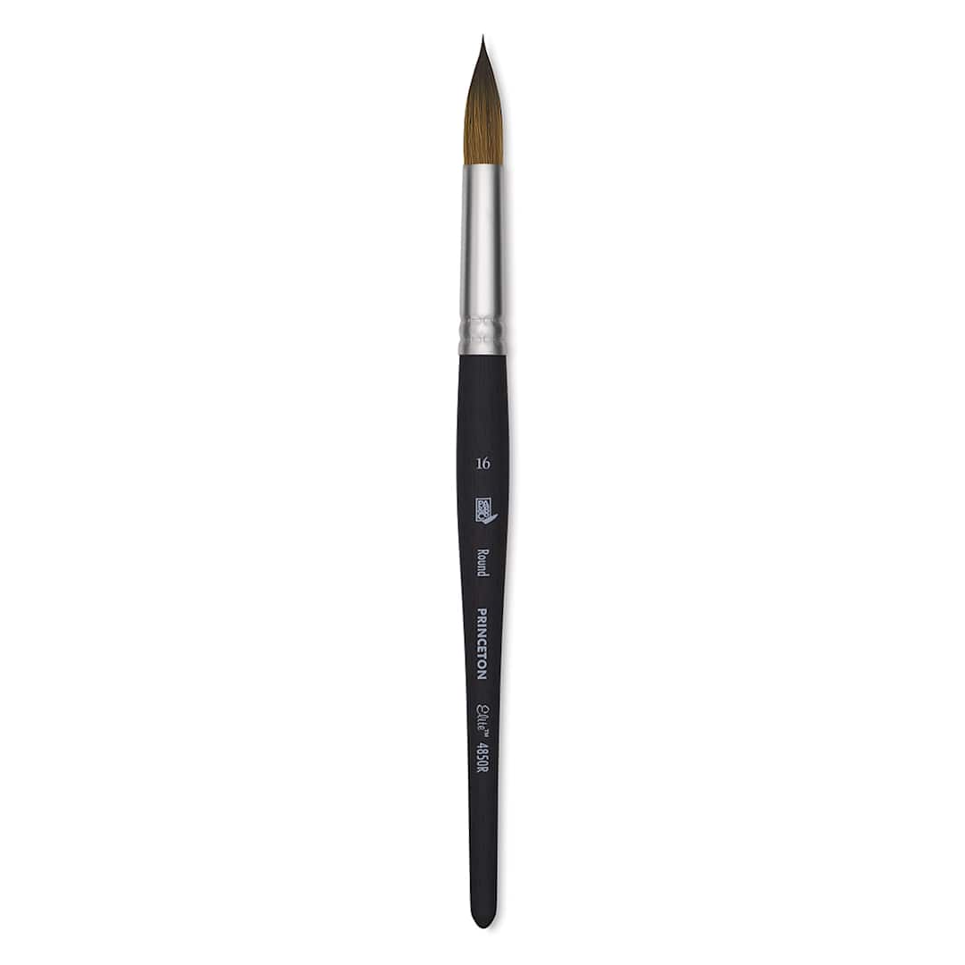 Open in modal - Princeton Aqua Elite Series 4850 Synthetic Brush - Round, Size 16, Short Handle