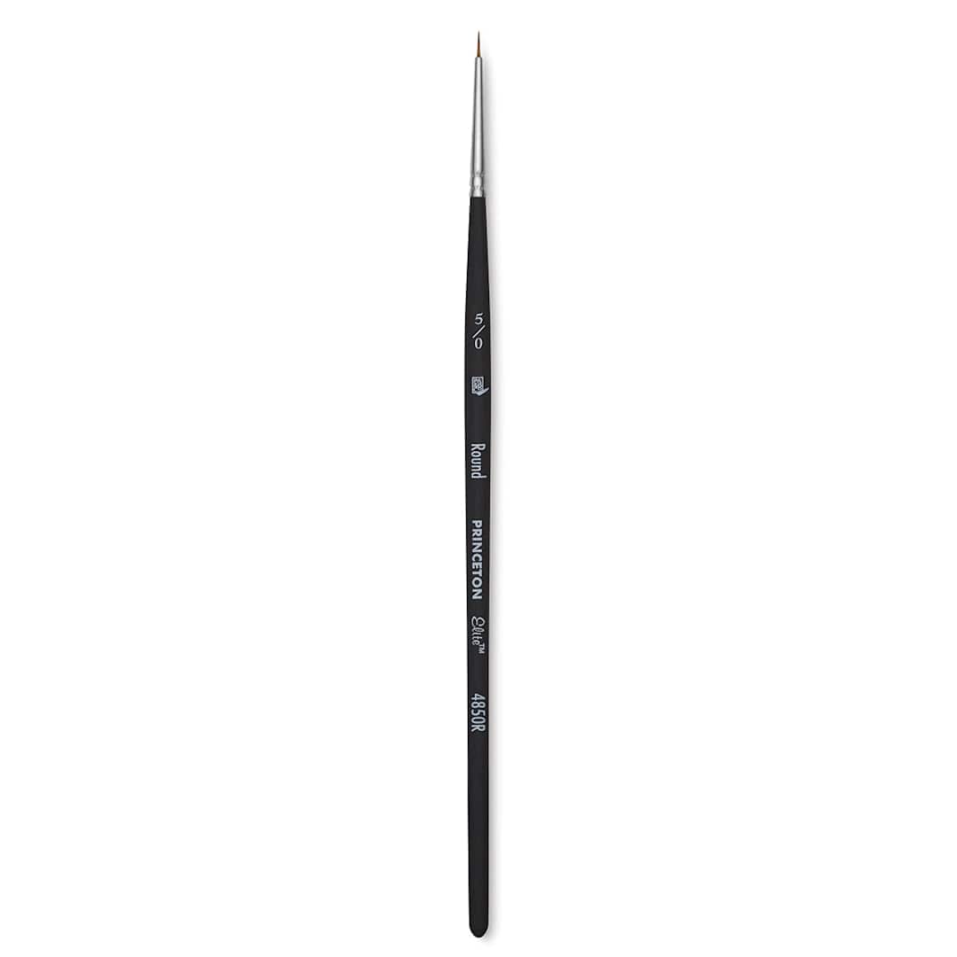 Open in modal - Princeton Aqua Elite Series 4850 Synthetic Brush - Round, Size 5/0 Short Handle