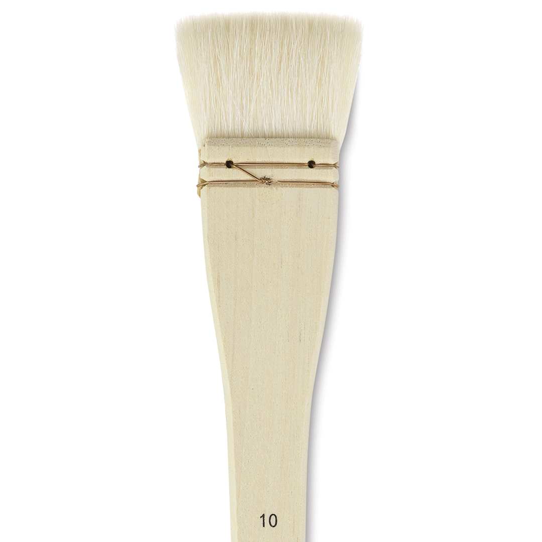 Open in modal - Silver Brush Atelier Flat Hake Brush - Size 10, Long Handle