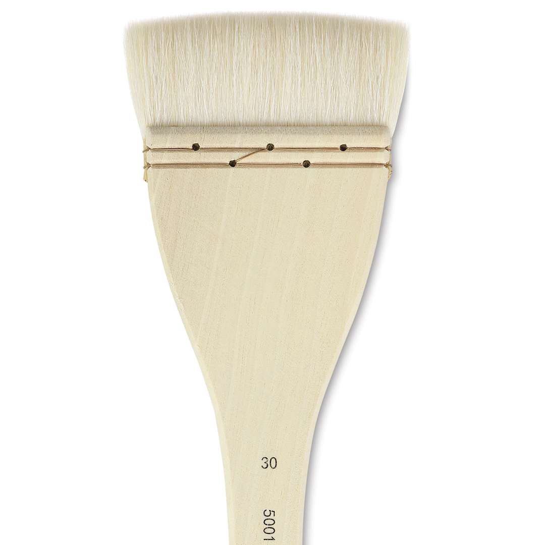 Open in modal - Silver Brush Atelier Flat Hake Brush - Size 30, Long Handle
