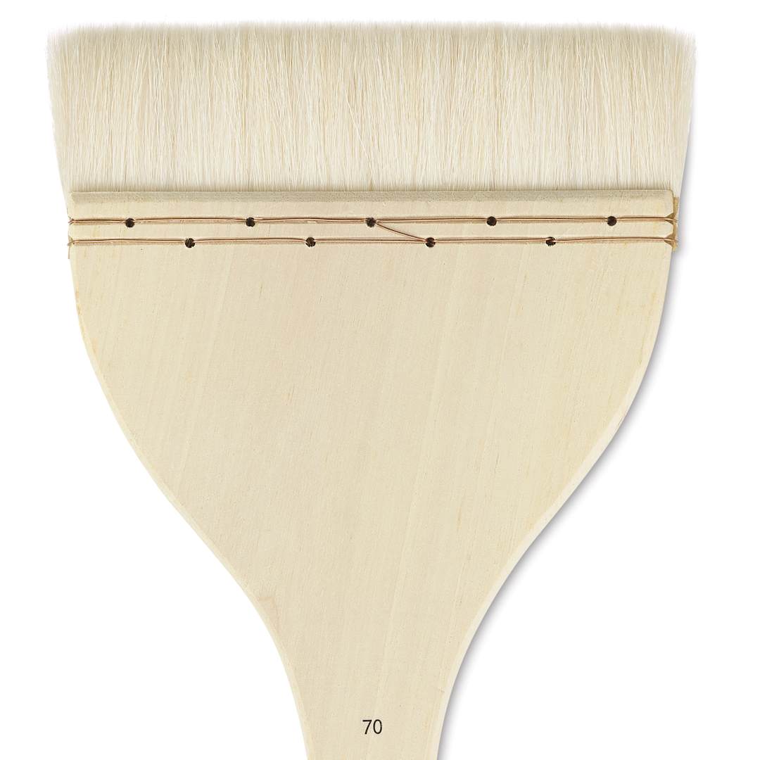 Open in modal - Silver Brush Atelier Flat Hake Brush - Size 70, Long Handle