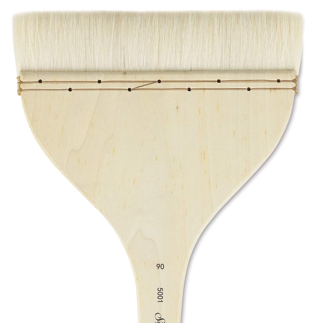 Open in modal - Silver Brush Atelier Flat Hake Brush - Size 90, Long Handle