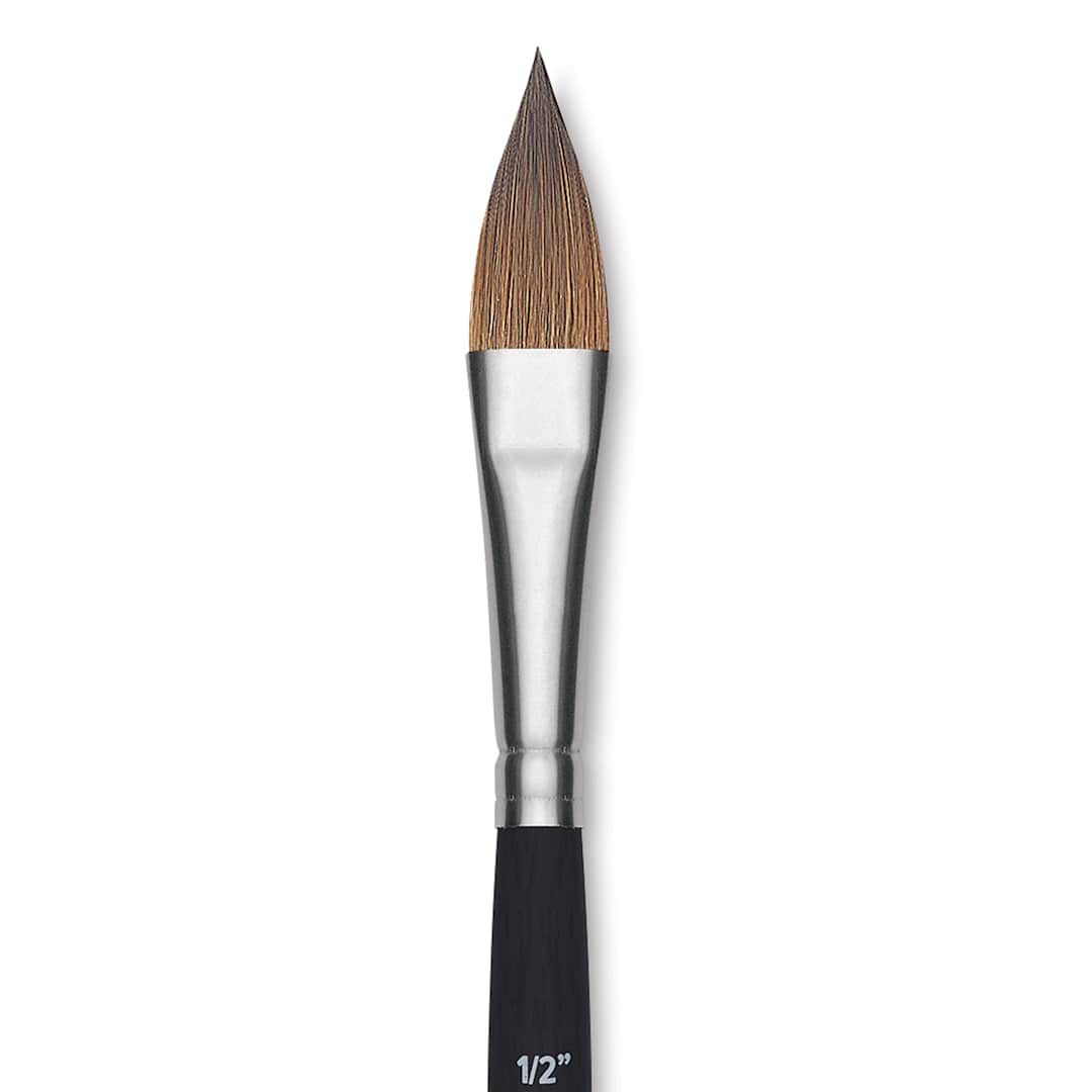 Open in modal - Princeton Aqua Elite Series 4850 Synthetic Brush- Oval Wash, Size 1/2", Short Handle
