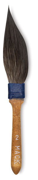 Open in modal - Mack Sword Striping Brush - Size 2 Sword Striping Brush shown vertically