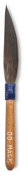 Open in modal - Mack Sword Striping Brush - Size 2/0 Sword Striping Brush shown vertically