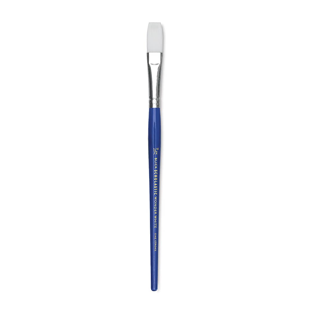 Open in modal - Blick Scholastic Wonder White Brush - One-Stroke, 1/2''