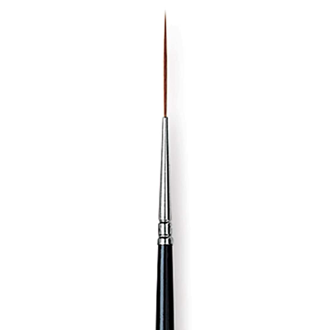 Open in modal - Da Vinci Kolinsky Red Sable Brush - Extra Long Pointed Liner, Long Handle, 5/0 close up