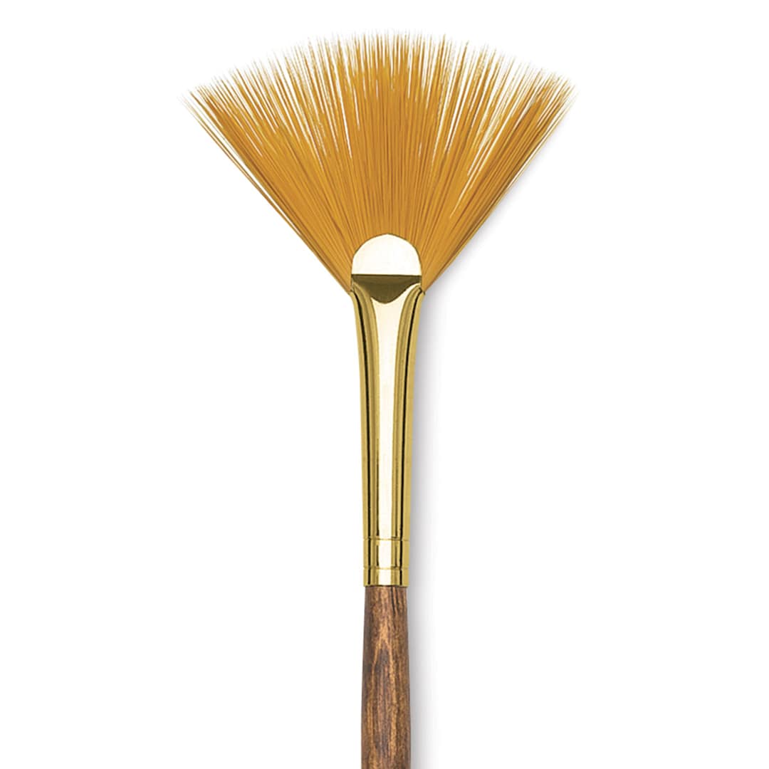 Open in modal - Blick Studio Decorative Brush - Fan, Short Handle, Size 4 close up